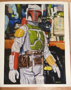 The Bounty Hunter Print - 16"x12" Giclee on Archival Hot Press Paper