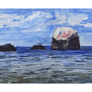 Flag Rock - Watercolor Print