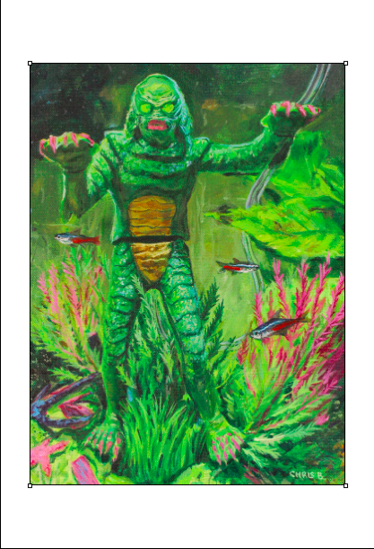 Creature From the Green Aquarium - Print