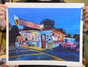 Cindy’s Drive-in giclee print 12”x16”