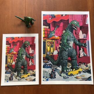 Godzilla 1985 signed prints