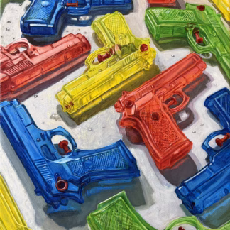 Cheap Plastic Squirt Guns- 12”x16” print
